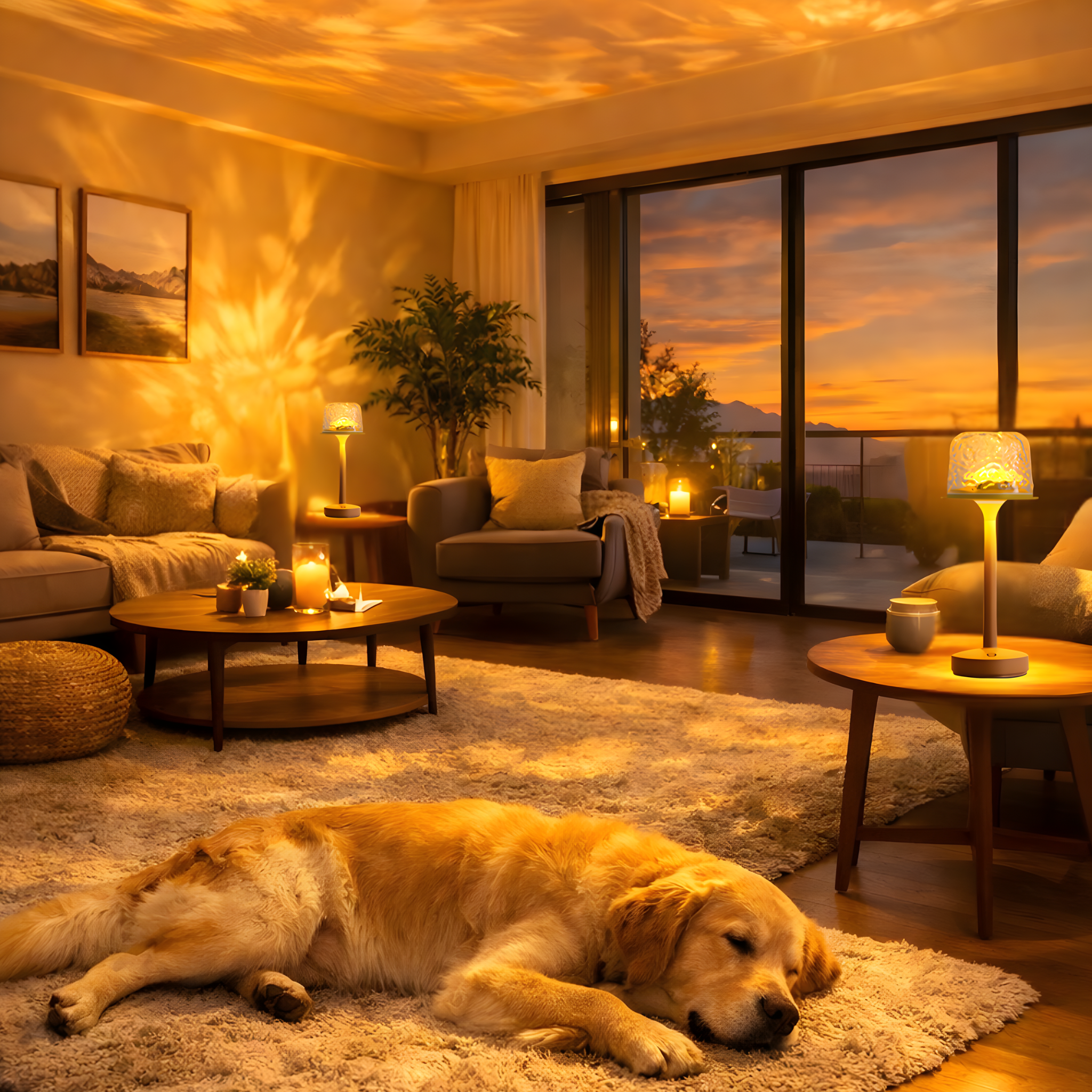 RGB Ocean Wave Projection Lamp