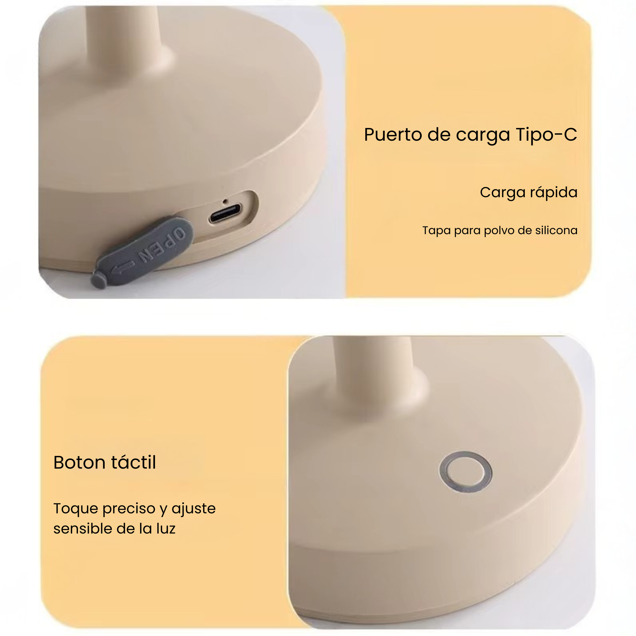 Lámpara RGB con proyección de ondas